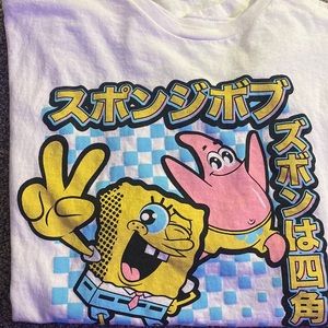 Sponge Bob and Patrick star graphic tee never worn size xl